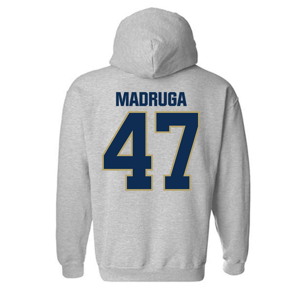 UC Davis - NCAA Football : Macray Madruga - Classic Shersey Hooded Sweatshirt-1