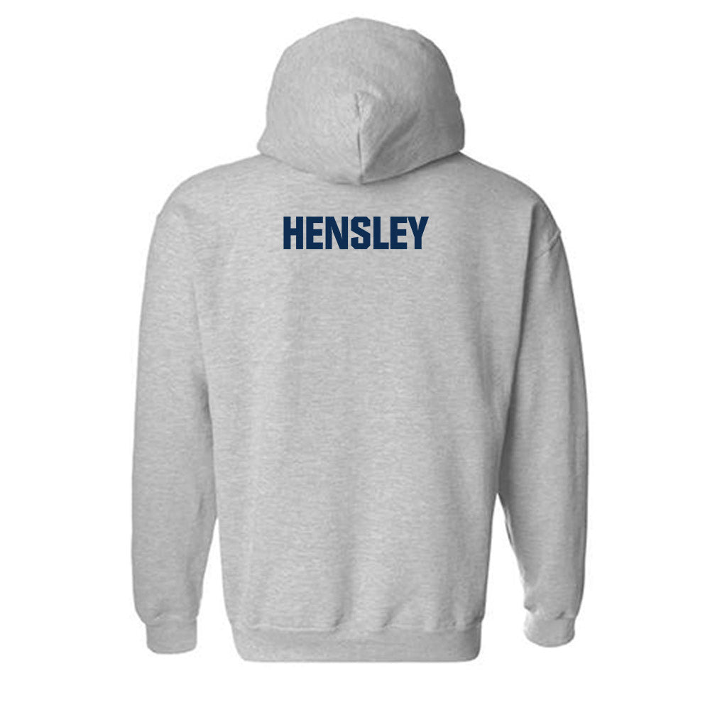 UC Davis - NCAA Men's Track & Field : Caveli Hensley - Classic Shersey Hooded Sweatshirt-1