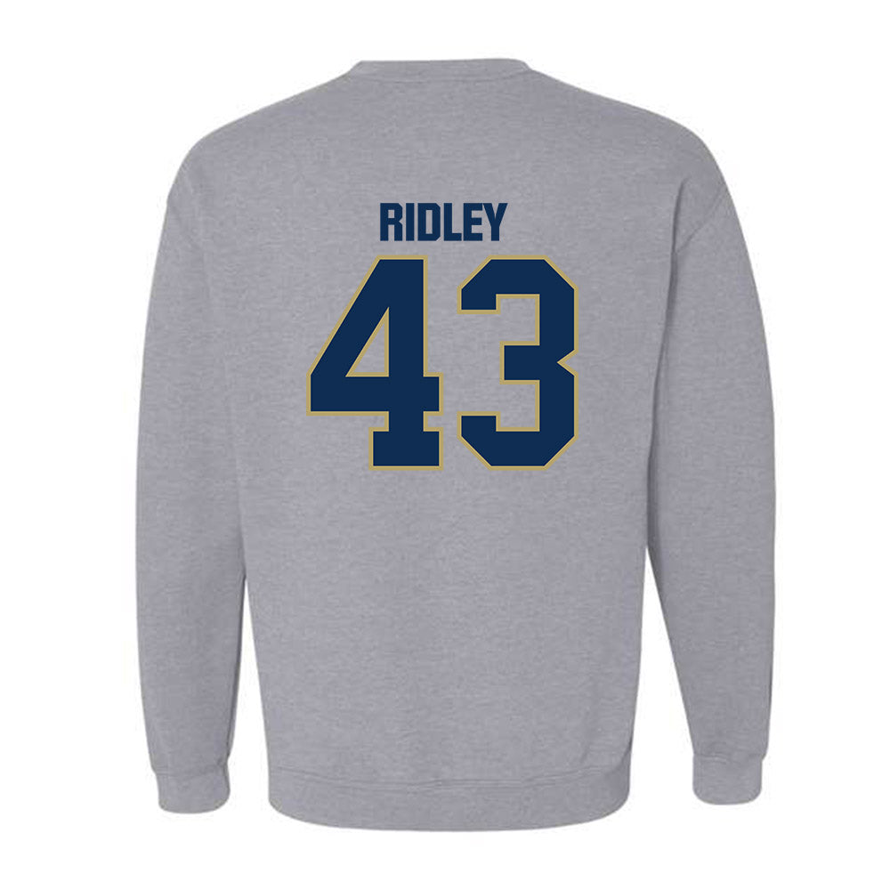 UC Davis - NCAA Football : Hunter Ridley - Classic Shersey Crewneck Sweatshirt-1