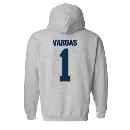 UC Davis - NCAA Football : Carter Vargas - Classic Shersey Hooded Sweatshirt-1