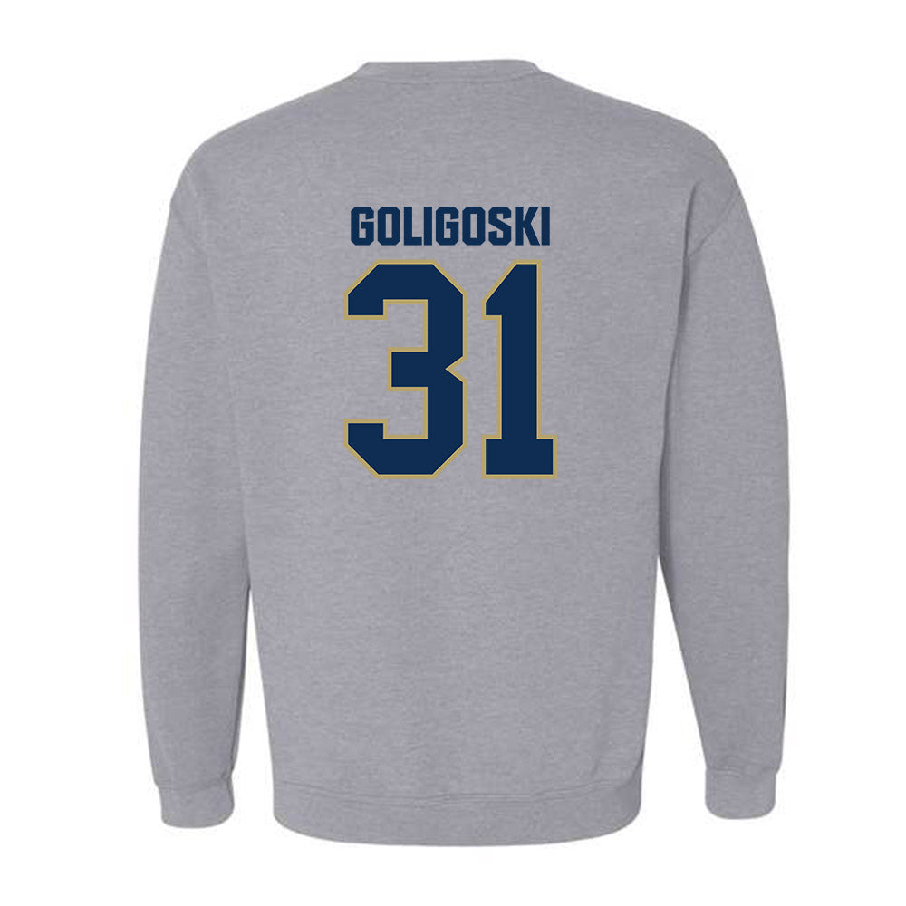 UC Davis - NCAA Football : Sam Goligoski - Classic Shersey Crewneck Sweatshirt-1