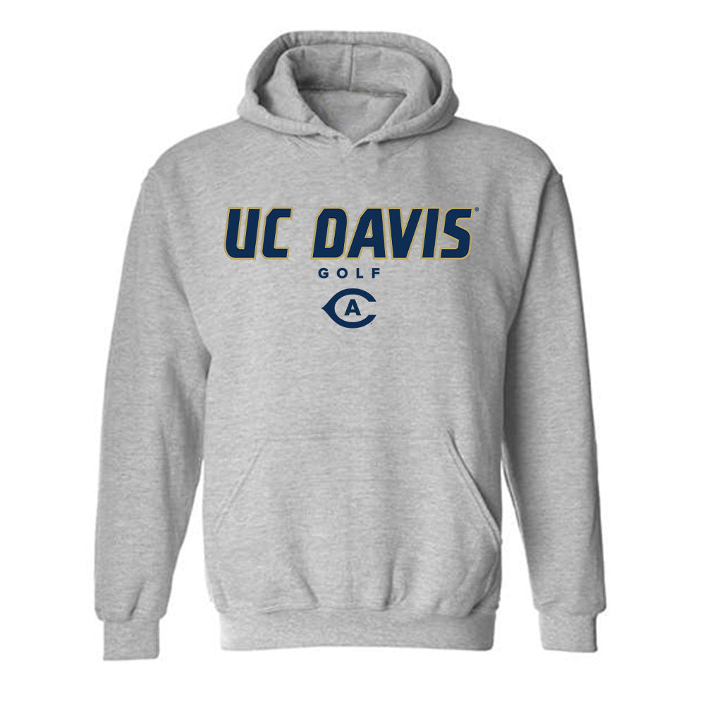 UC Davis - NCAA Men's Golf : Lequan Wang - Classic Shersey Hooded Sweatshirt-0