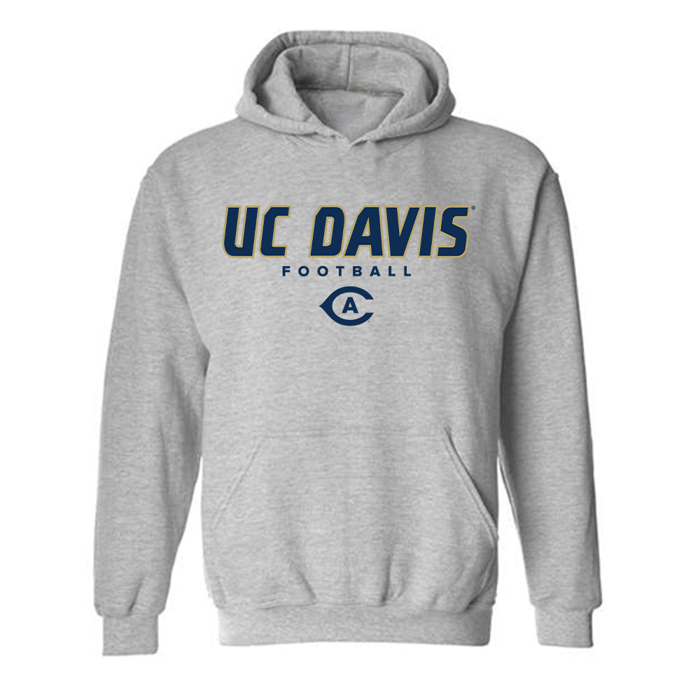 UC Davis - NCAA Football : Conner Hergert - Classic Shersey Hooded Sweatshirt-0