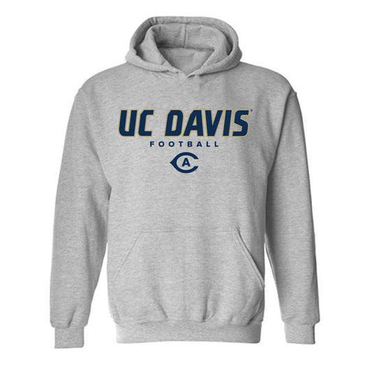UC Davis - NCAA Football : Treynor Cleeland - Classic Shersey Hooded Sweatshirt-0