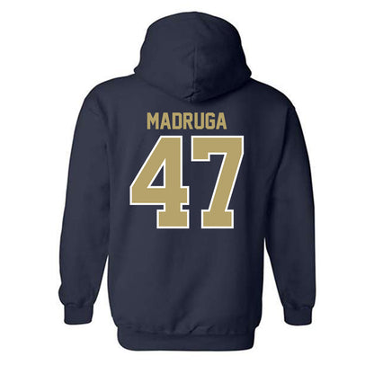 UC Davis - NCAA Football : Macray Madruga - Classic Fashion Shersey Hooded Sweatshirt-1