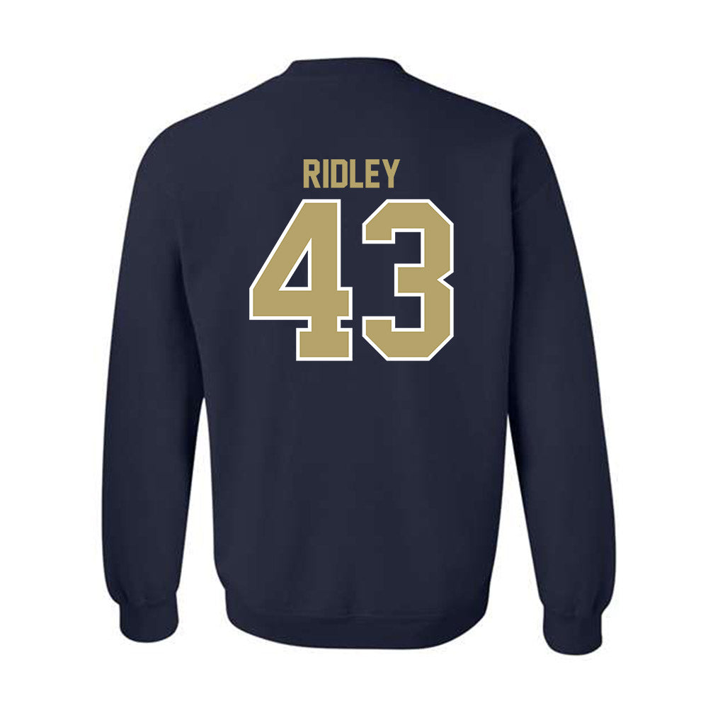 UC Davis - NCAA Football : Hunter Ridley - Classic Fashion Shersey Crewneck Sweatshirt-1