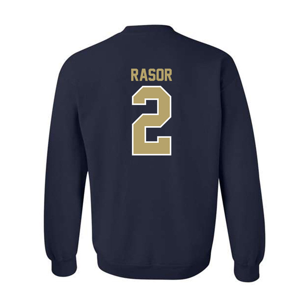 UC Davis - NCAA Football : David Rasor - Classic Fashion Shersey Crewneck Sweatshirt-1