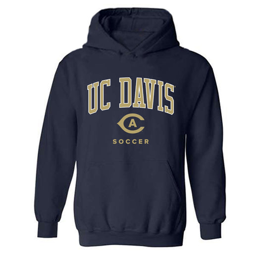 UC Davis - NCAA Men's Soccer : Cole Powell - Classic Fashion Shersey Hooded Sweatshirt