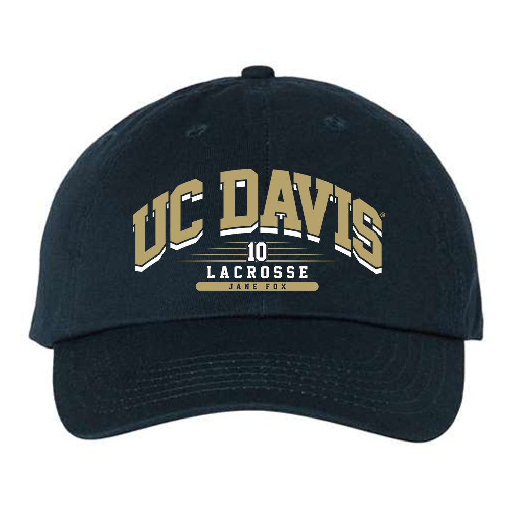 UC Davis - NCAA Women's Lacrosse : Jane Fox - Dad Hat-0
