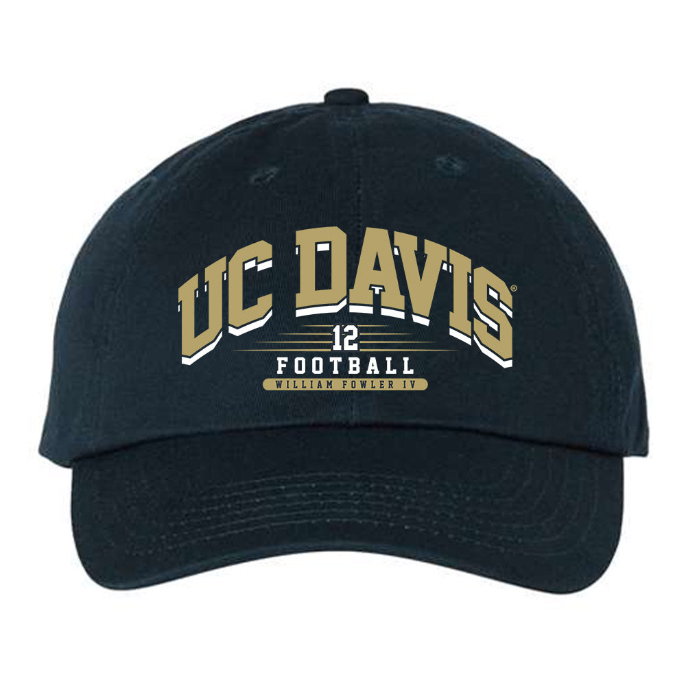 UC Davis - NCAA Football : William Fowler IV - Dad Hat-0