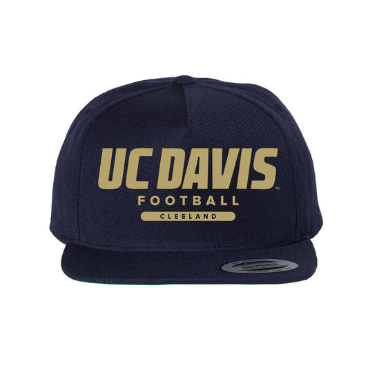 UC Davis - NCAA Football : Roice Cleeland - Snapback Hat-0
