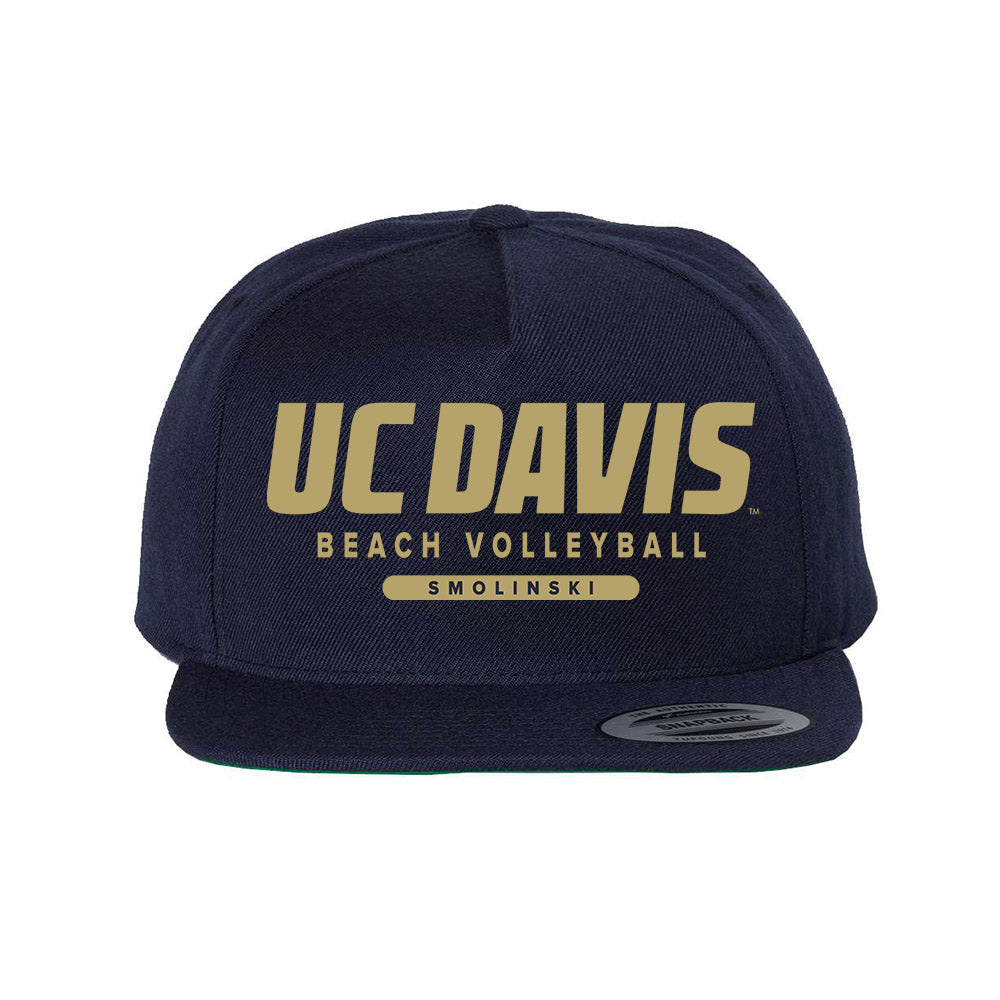 UC Davis - NCAA Beach Volleyball : Skye Smolinski - Snapback Hat-0