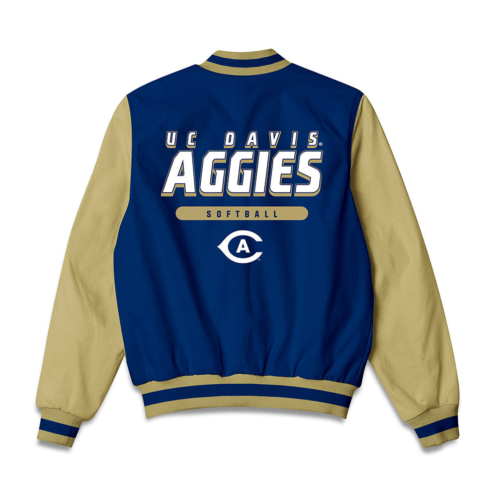 UC Davis - NCAA Softball : Gia Felice - Bomber Jacket-1