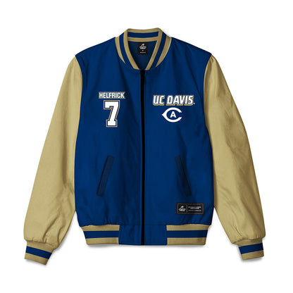 UC Davis - NCAA Baseball : Leighton Helfrick - Bomber Jacket-0