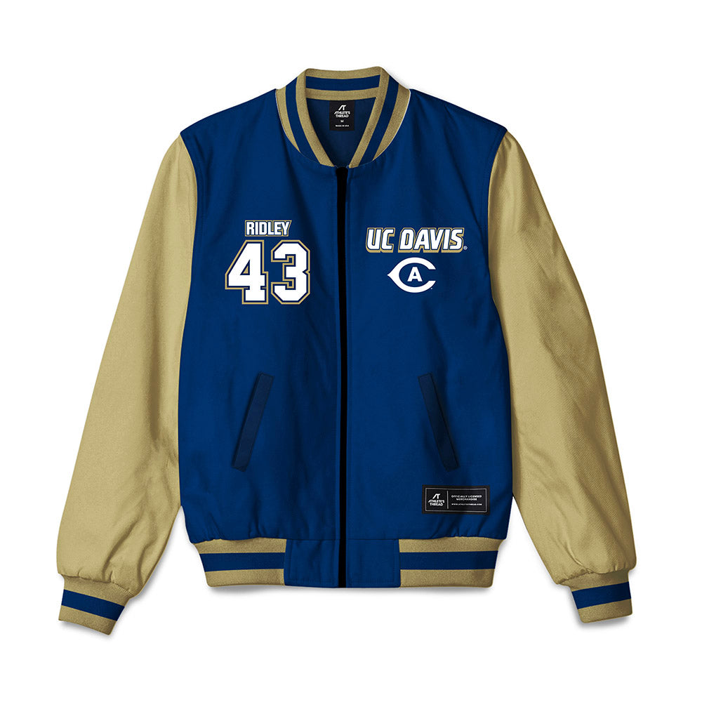 UC Davis - NCAA Football : Hunter Ridley - Bomber Jacket-0
