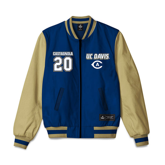 UC Davis - NCAA Baseball : Jack Castagnola - Bomber Jacket-0