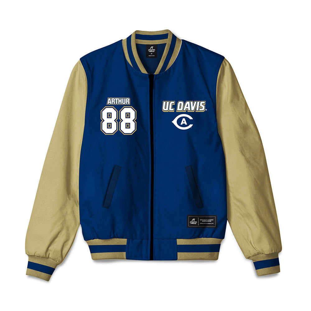 UC Davis - NCAA Football : Greer Arthur - Bomber Jacket-0