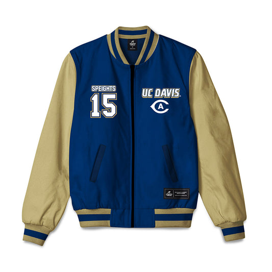 UC Davis - NCAA Baseball : Carter Speights - Bomber Jacket-0
