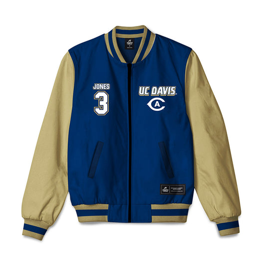 UC Davis - NCAA Football : Zachary Jones - Bomber Jacket-0