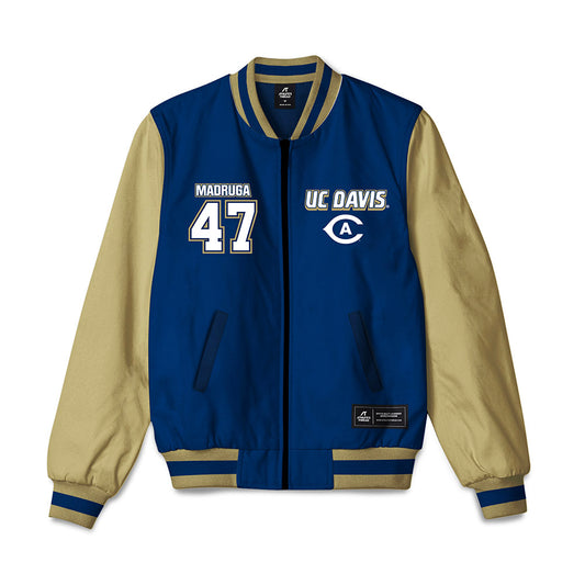 UC Davis - NCAA Football : Macray Madruga - Bomber Jacket-0