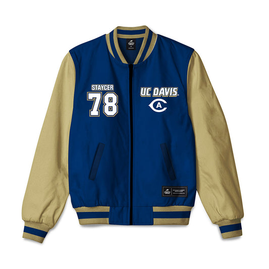 UC Davis - NCAA Football : Matthew Staycer - Bomber Jacket-0