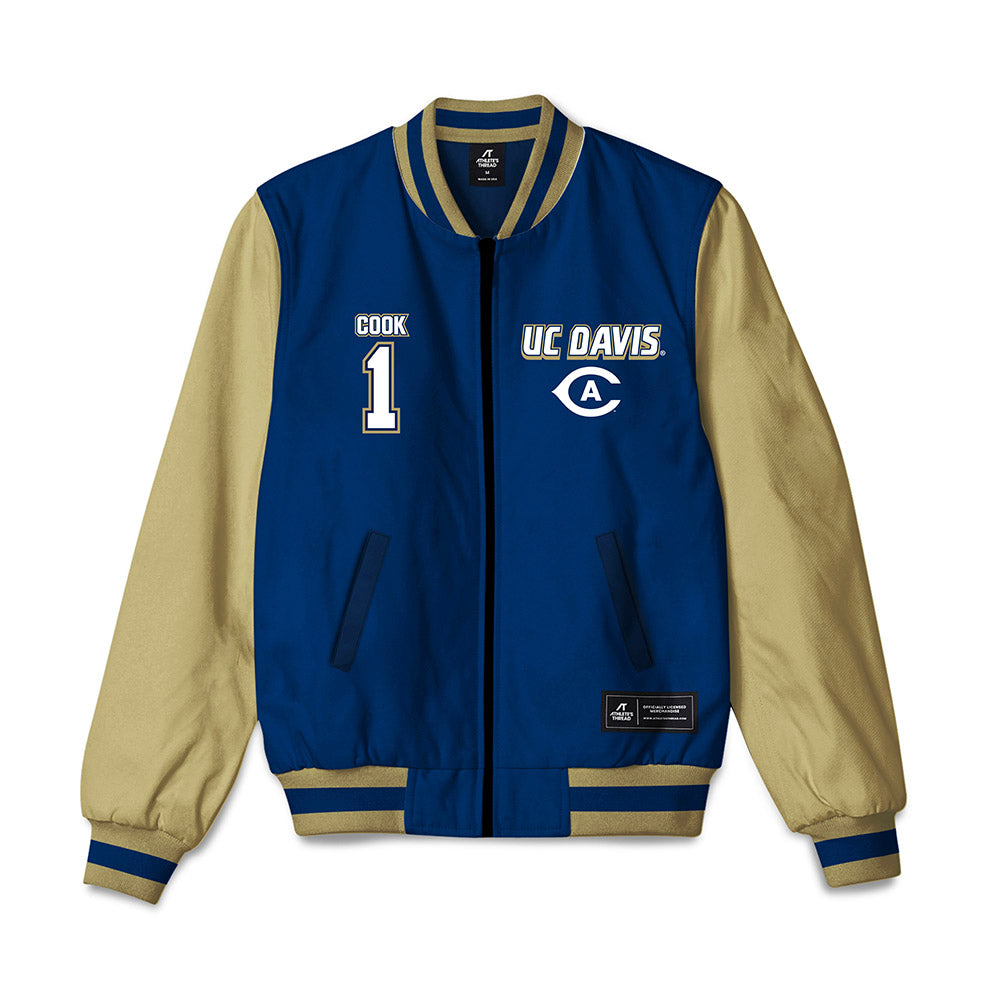 UC Davis - NCAA Beach Volleyball : Reagan Cook - Bomber Jacket-0
