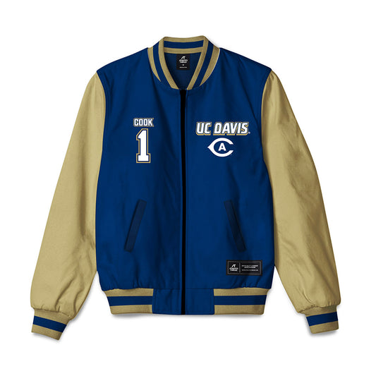UC Davis - NCAA Beach Volleyball : Reagan Cook - Bomber Jacket-0