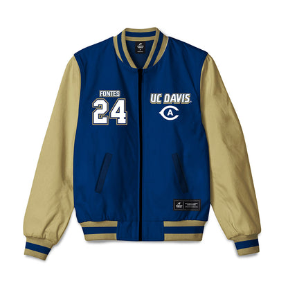 UC Davis - NCAA Women's Soccer : Genavieve Fontes - Bomber Jacket