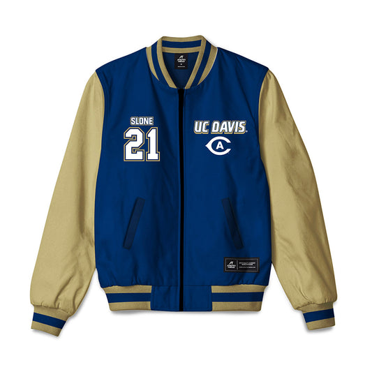 UC Davis - NCAA Football : Teeg Slone - Bomber Jacket-0