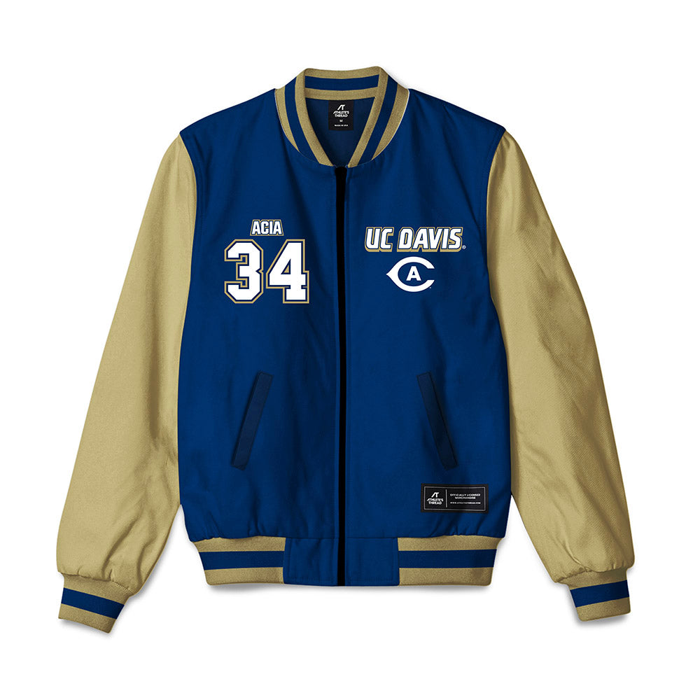 UC Davis - NCAA Football : Kainoa Acia - Bomber Jacket-0