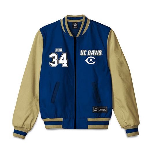 UC Davis - NCAA Football : Kainoa Acia - Bomber Jacket-0