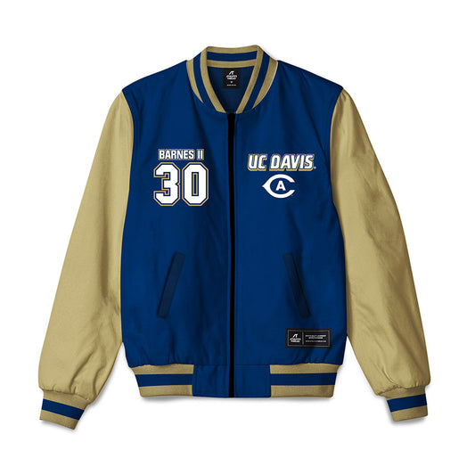 UC Davis - NCAA Baseball : Matthew Barnes II - Bomber Jacket-0