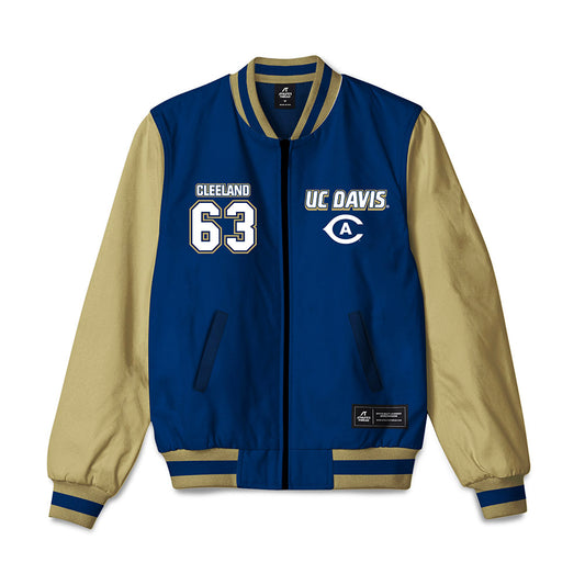 UC Davis - NCAA Football : Roice Cleeland - Bomber Jacket-0