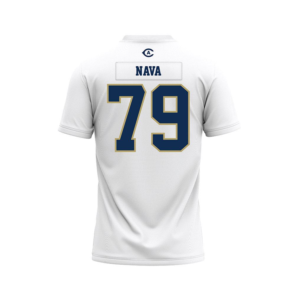 UC Davis - NCAA Football : Ernesto Nava - White Premium Football Jersey