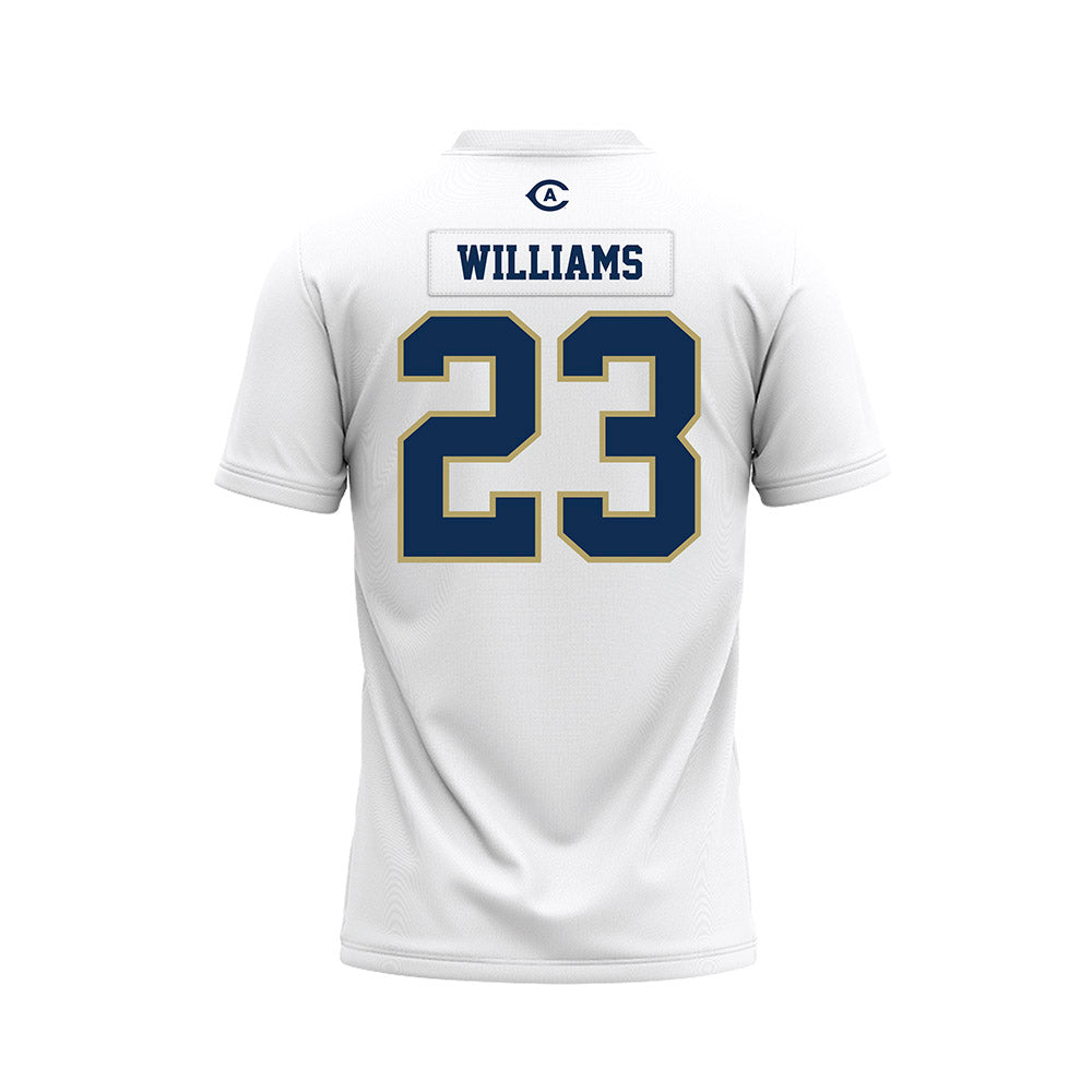 UC Davis - NCAA Football : Winston Williams - White Premium Football Jersey-1