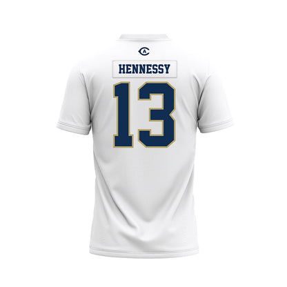UC Davis - NCAA Football : Tyler Hennessy - White Premium Football Jersey-1