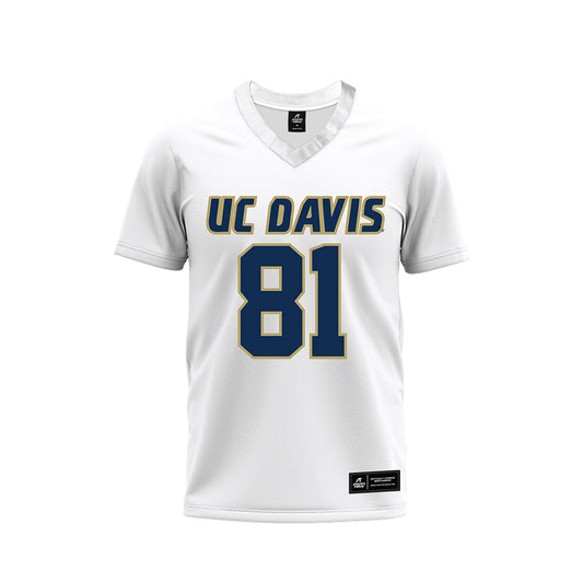 UC Davis - NCAA Football : LaDanian Streets - White Premium Football Jersey-0
