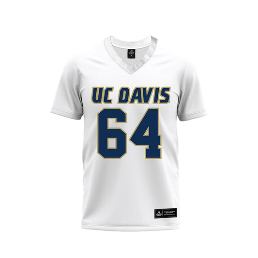 UC Davis - NCAA Football : Jace Rodriguez - White Premium Football Jersey-0