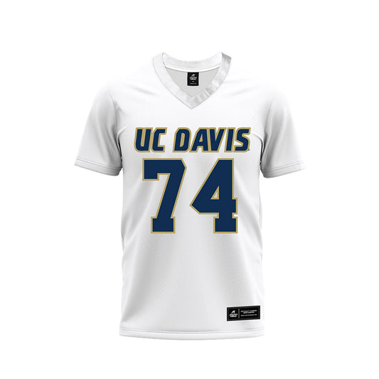 UC Davis - NCAA Football : Jack Kehrli - White Premium Football Jersey-0