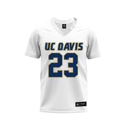 UC Davis - NCAA Football : Winston Williams - White Premium Football Jersey-0