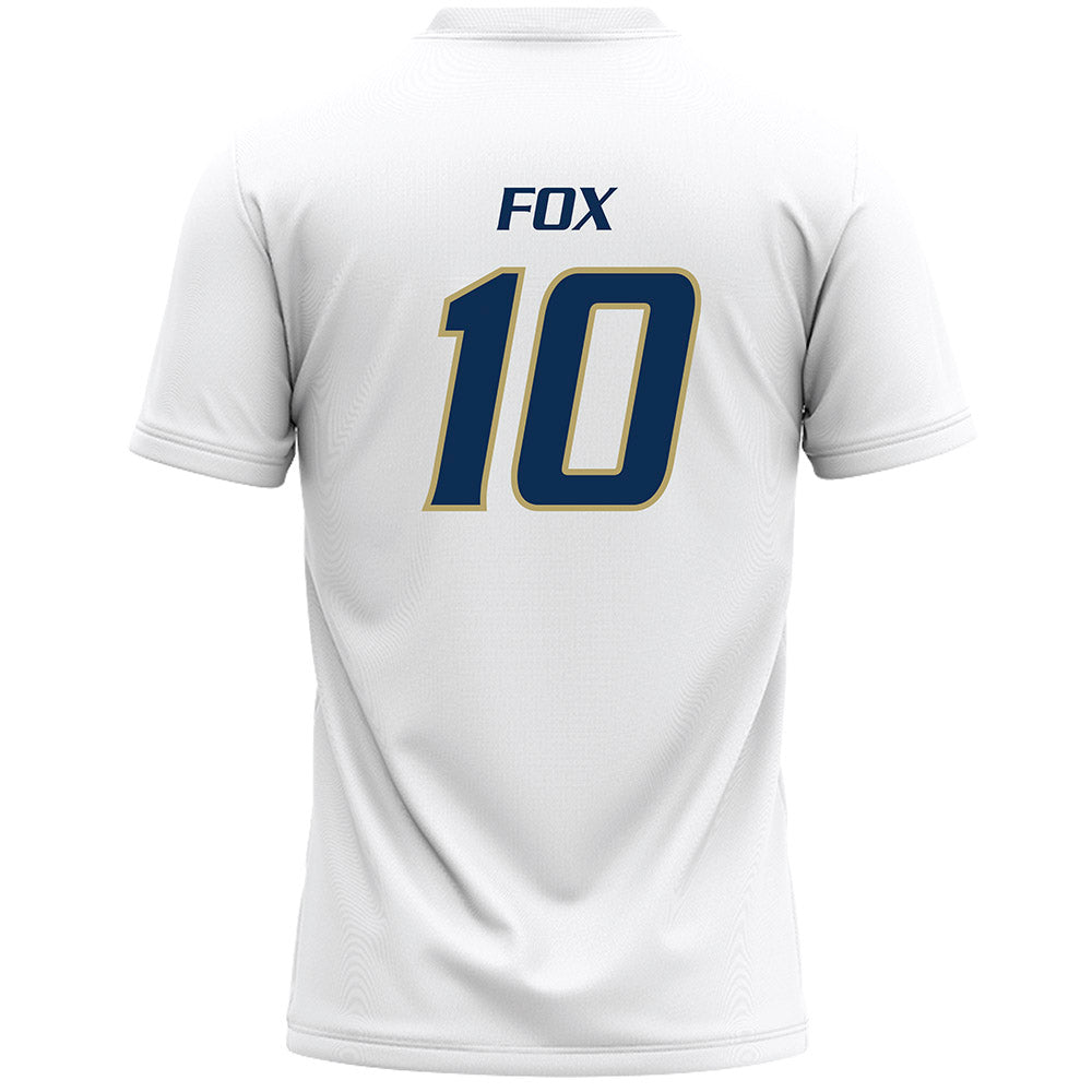 UC Davis - NCAA Women's Lacrosse : Jane Fox - White Lacrosse Jersey-1