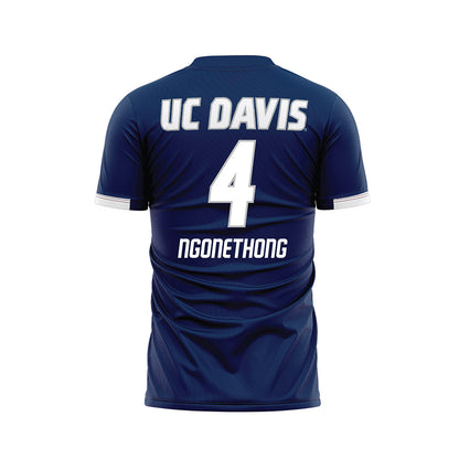 UC Davis - NCAA Men's Soccer : Ian Ngonethong - Blue Soccer Jersey