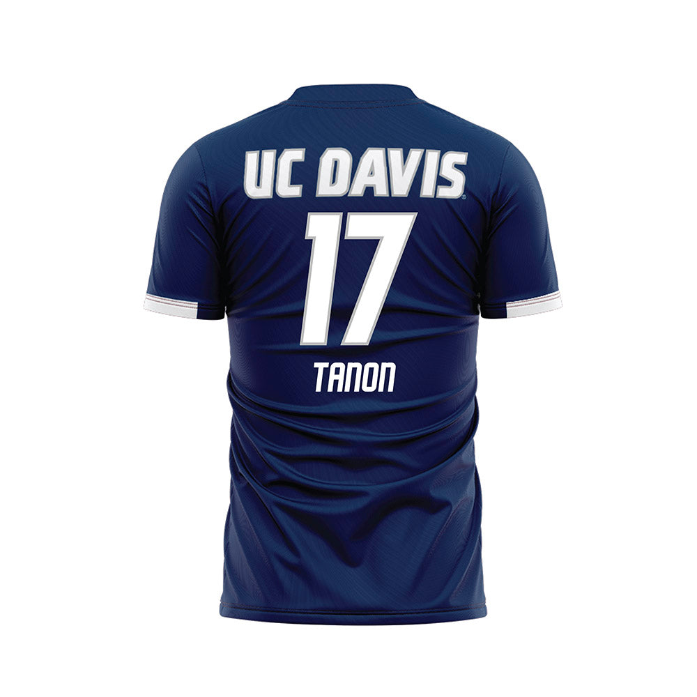 UC Davis - NCAA Men's Soccer : Chase Tanon - Blue Soccer Jersey