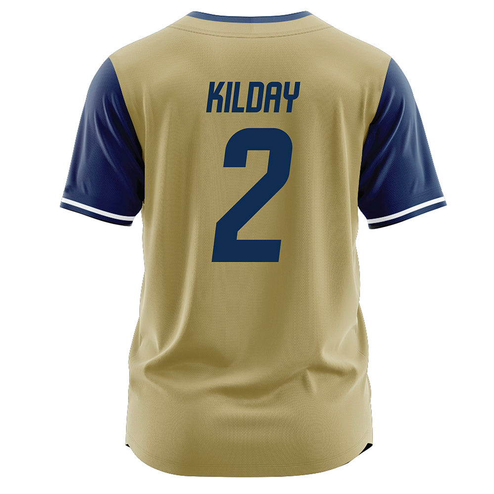 UC Davis - NCAA Softball : Grace Kilday - Gold Jersey-1