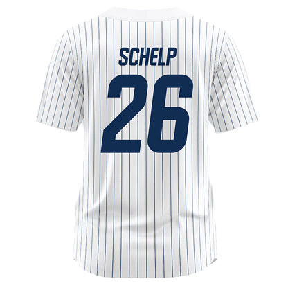 UC Davis - NCAA Baseball : Bryson Schelp - White Jersey-1