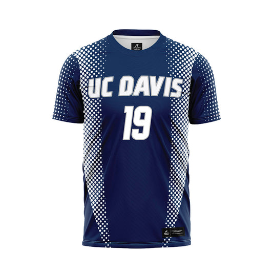 UC Davis - NCAA Women's Soccer : Savannah Cordero - Blue Soccer Jersey-0