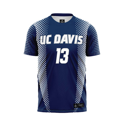  - NCAA Women's Soccer : Sydney Bushman - Blue Soccer Jersey-0