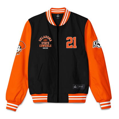 Oklahoma State - NCAA Women's Soccer : Taryn Thibeau - Bomber Jacket