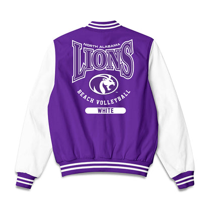North Alabama - NCAA Beach Volleyball : Emma White - Bomber Jacket-1