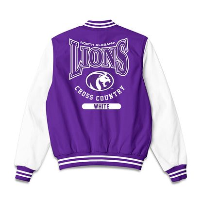 North Alabama - NCAA Men's Cross Country : Andrew White - Bomber Jacket-1